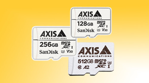 Why is using AXIS SD surveillance cards in IP cameras recommended over standard SD memory cards?