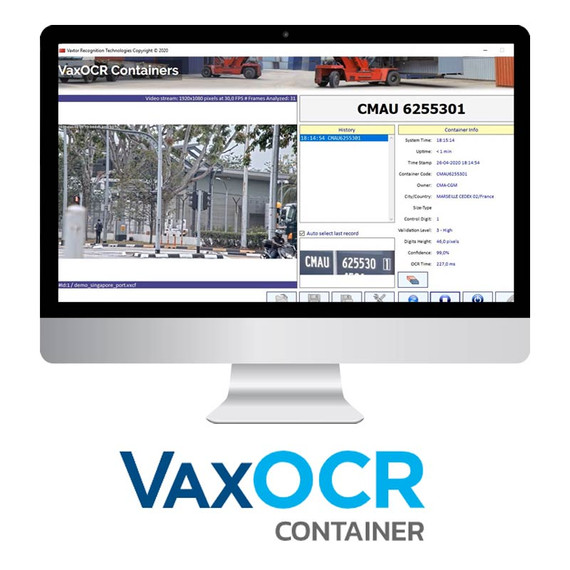 Vaxtor VaxOCR Container code reader