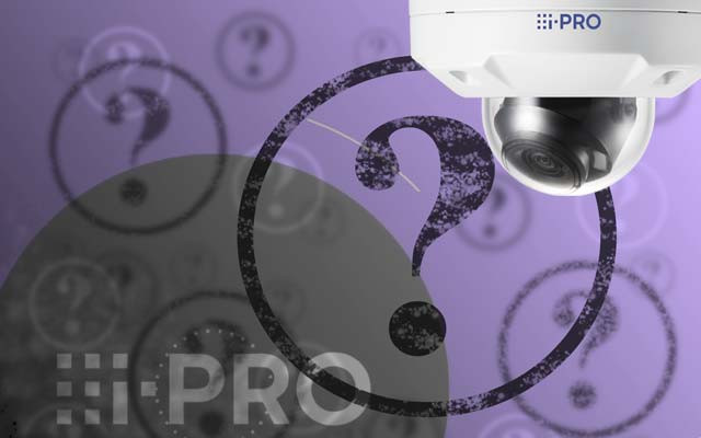 i-PRO camera on a purple background