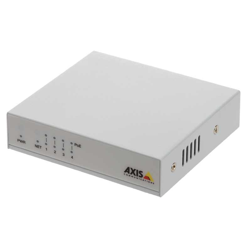 Axis D8004 unmanaged PoE+ switch, 4 ports 10/100 Mbps