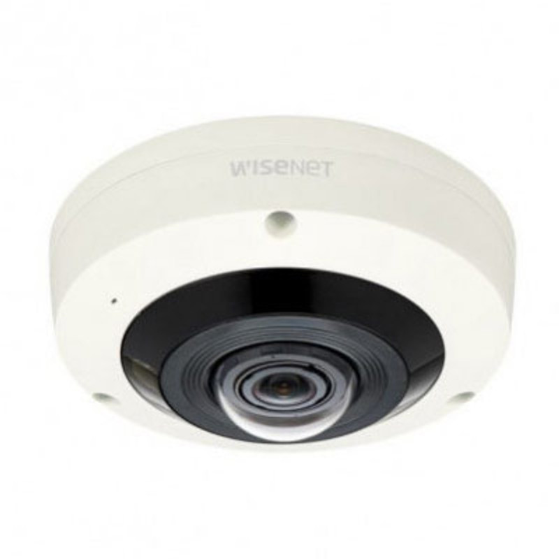 Hanwha Vision XNF-8010RV outdoor vandal-resistant 6MP fisheye dome, 360°  view, up to 15m IR & business intelligence analytics