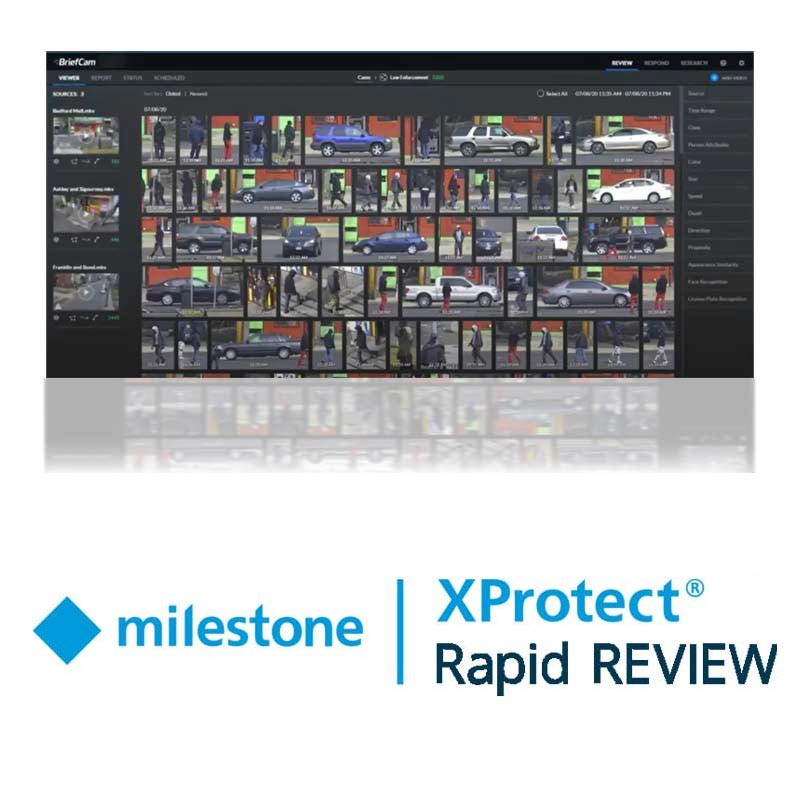 Milestone XProtect Rapid REVIEW add-on application