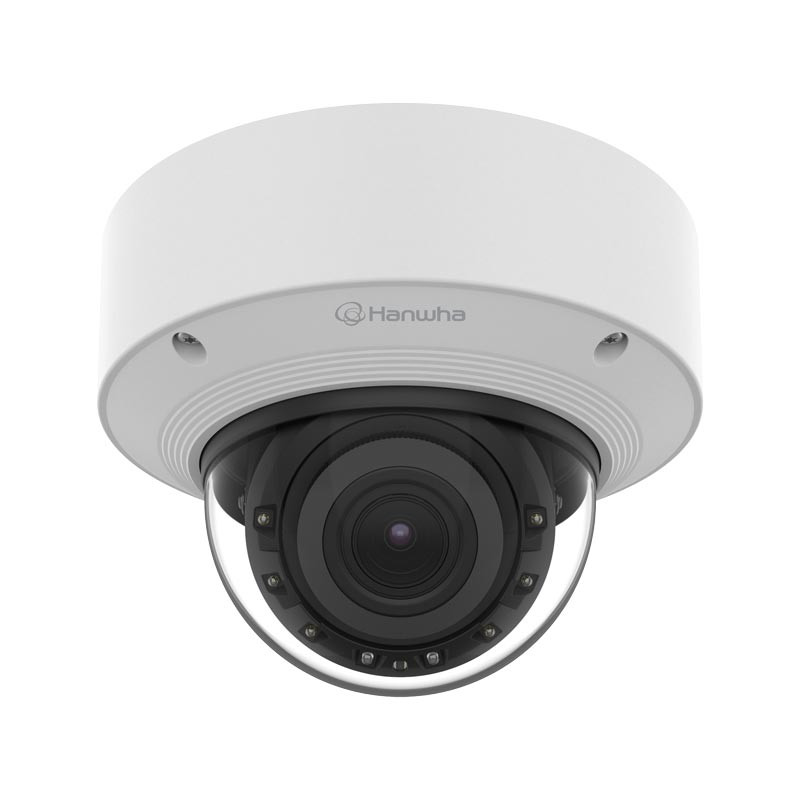 Hanwha Vision XNV-C8083R in/outdoor varifocal vandal AI dome IR camera