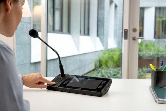 Axis C6110 Paging console use case - public address