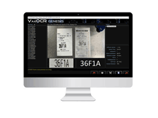 Screenshot showing Vaxtor OCR Genesis software on screen