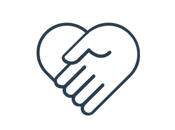 Icon representing care