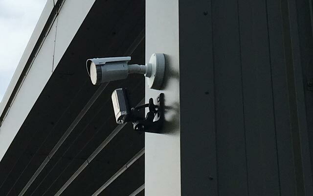 External camera with external infrared LED unit