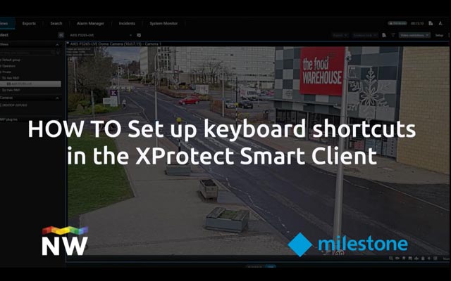 How to set up keyboard shortcuts n the XProtect Smart Client