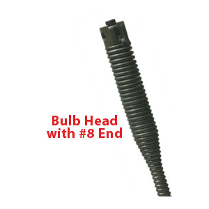 Spartan Style 13/32" x 75' Bulb Head Inner Core Cable W/ # 8 End