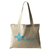 Logo In Light Blue (Natural Canvas Tote)