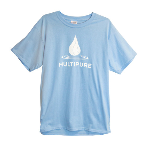 Multipure T-Shirt - Large Logo - Light Blue