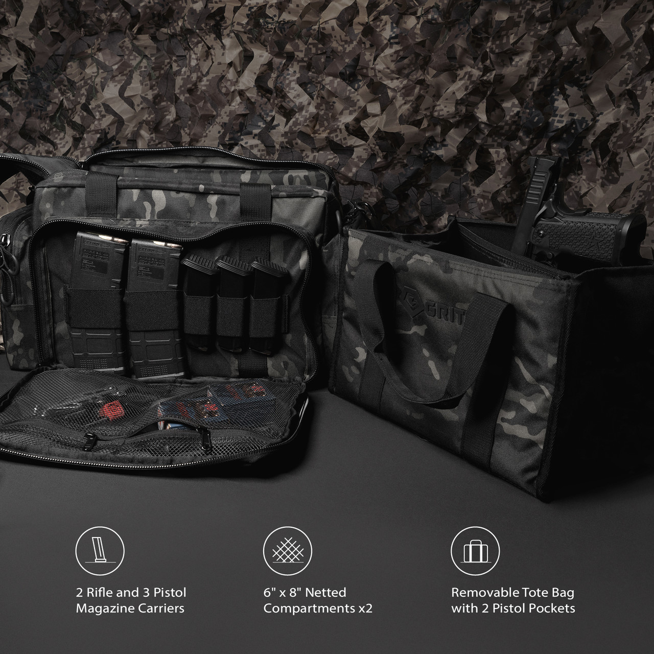 GRITR Tactical Duffle Range Bag