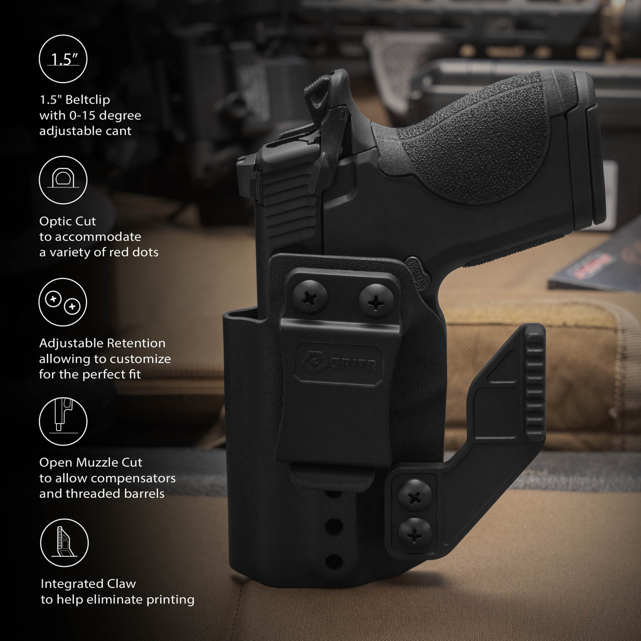 GRITR IWB Holster Fits Smith & Wesson CSX