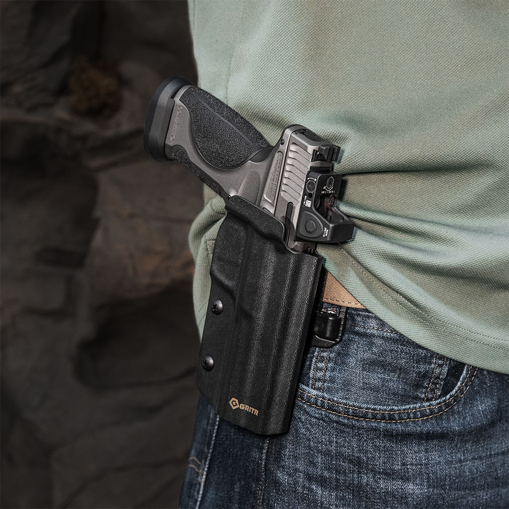GRITR OWB Kydex Right/Left Hand Holster Fits Metal Frame Smith