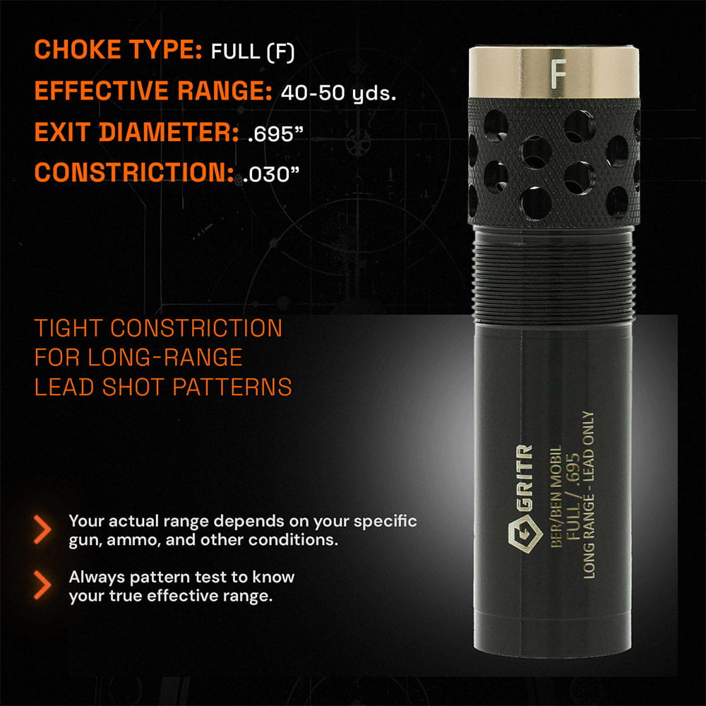 GRITR 12GA Steel Choke Tubes