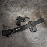 GRITR Tactical Belt, Nylon Webbing Adjustable Duty Waist Gun Belt with Quick-Release Buckle