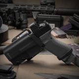 This GRITR left-handed gun holster is made of thick .08" (2mm) Kydex