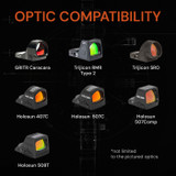GRITR Aluminum Optic Plate for Mounting RMR Footprint Optics to Walther PDP 2.0