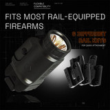 GRITR Compact Weapon Light w/ Tungsten Finish for Pistols & Rifles