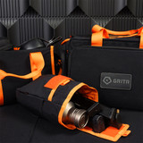 Black with Orange
