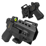 GRITR OMNI IWB/OWB Kydex Modular Pistol Holster For Standard Glock 9mm Models on a white background