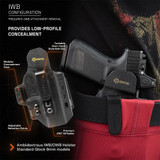 GRITR OMNI IWB/OWB Ambidextrous Kydex Holster Fits Standard Glock 9mm