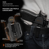 GRITR OMNI IWB/OWB Ambidextrous Kydex Holster Fits Sig P365-XMACRO w/ TLR7-A