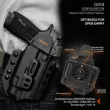 GRITR OMNI IWB/OWB Ambidextrous Kydex Holster Fits Sig P365-XMACRO w/ TLR7-A