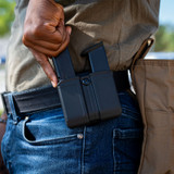 GRITR OWB Double Mag Carrier - 9mm/.357/.40 Cal. Double-Stack Handgun Mags