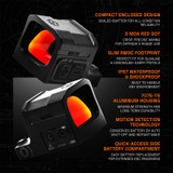 GRITR RD1EC Red Dot Sight - 3 MOA RMSc Mount, Compact Pistol/Shotgun/Rifle Optic