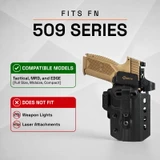 GRITR OMNI IWB/OWB Ambidextrous Kydex Pistol Holster Fits FN 509 & 502 Series