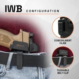 GRITR OMNI IWB/OWB Ambidextrous Kydex Pistol Holster Fits FN 509 & 502 Series