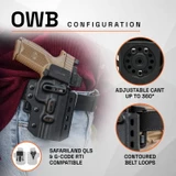 GRITR OMNI IWB/OWB Ambidextrous Kydex Pistol Holster Fits FN 509 & 502 Series