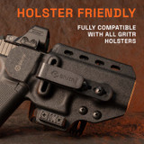 GRITR Aluminum Optic Plate f/ Mounting RMR Footprint Optics to Glock MOS Models