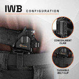 GRITR OMNI IWB/OWB Ambidextrous Kydex Holster Fits Smith & Wesson EZ/Equalizer