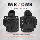 GRITR OMNI IWB/OWB Ambidextrous Kydex Holster Fits Smith & Wesson M&P Shield X