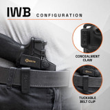 GRITR OMNI IWB/OWB Ambidextrous Kydex Holster Fits Springfield Echelon Compact