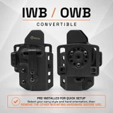 GRITR OMNI IWB/OWB Ambidextrous Kydex Holster Fits Taurus G2 & G3 Series