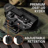 GRITR OMNI IWB/OWB Ambidextrous Kydex Holster Fits Taurus G2 & G3 Series