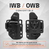 GRITR OMNI IWB/OWB Ambidextrous Kydex Holster Fits CZ Shadow 2 Compact/Carry