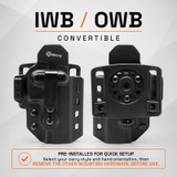 GRITR OMNI IWB/OWB Ambidextrous Kydex Holster Fits HK VP9 / VP9A1 Series
