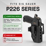 GRITR OMNI IWB/OWB Ambidextrous Kydex Holster Fits Sig Sauer P226 Series