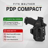 GRITR OMNI IWB/OWB Ambidextrous Kydex Holster Fits Walther PDP Compact