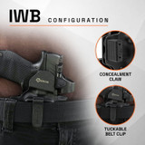 GRITR OMNI IWB/OWB Ambidextrous Kydex Holster Fits Walther PDP Compact