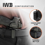 GRITR OMNI IWB/OWB Ambidextrous Kydex Holster Fits Smith & Wesson M&P9 2.0 Compact