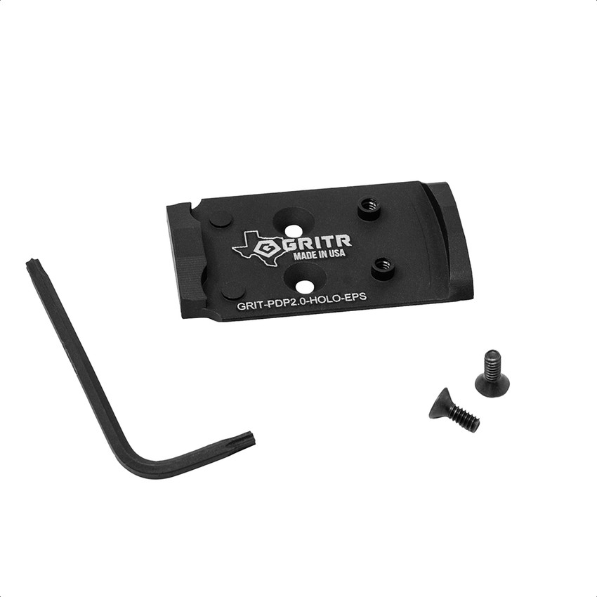 GRITR Aluminum Optic Plate for Mounting Holosun EPS Optics to Walther PDP 2.0 GRITR Aluminum Optic Plate for Mounting Holosun EPS Optics to Walther PDP 2.0