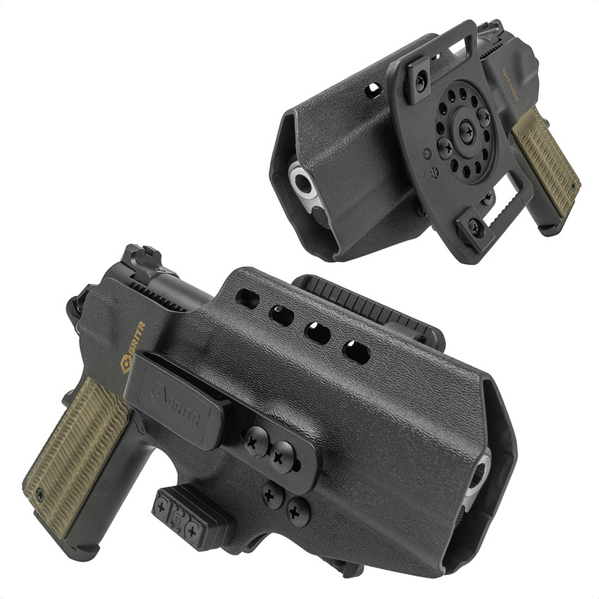 GRITR OMNI IWB/OWB Ambidextrous Kydex Holster Fits 1911 Models GRITR OMNI IWB/OWB Ambidextrous Kydex Holster Fits 1911 Models