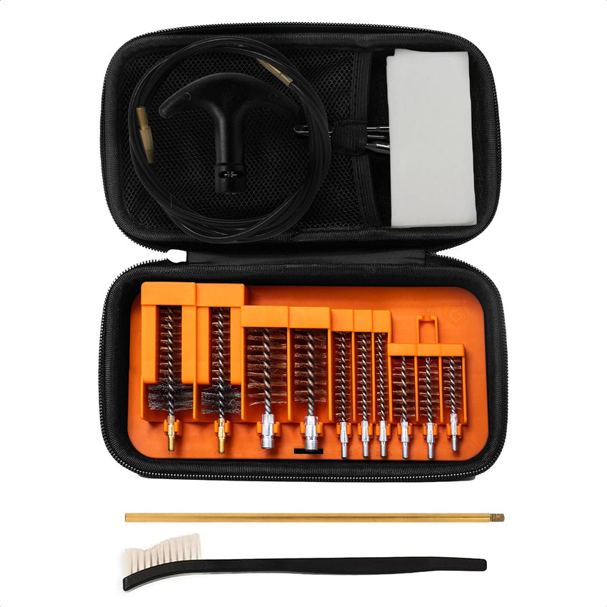 GRITR Multi-Caliber Pistol, Rifle & Shotgun Cleaning Kit with Eva Case