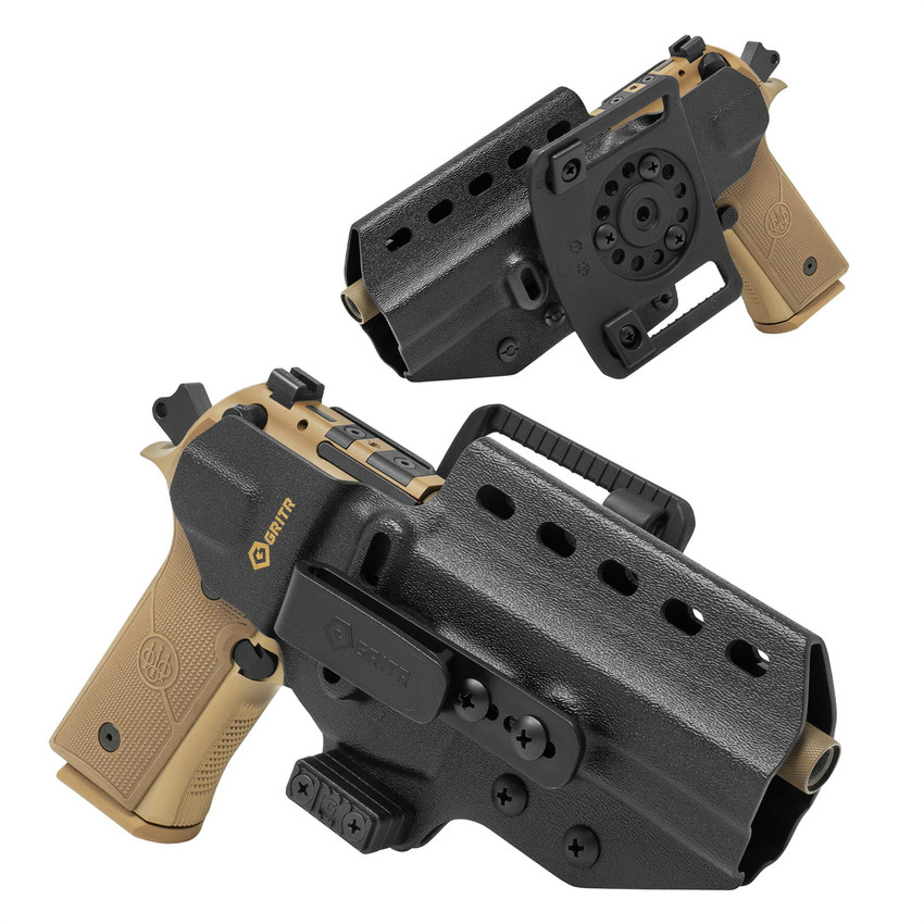 GRITR OMNI IWB/OWB Ambidextrous Kydex Holster Fits Beretta Railed 92/M9 Series
