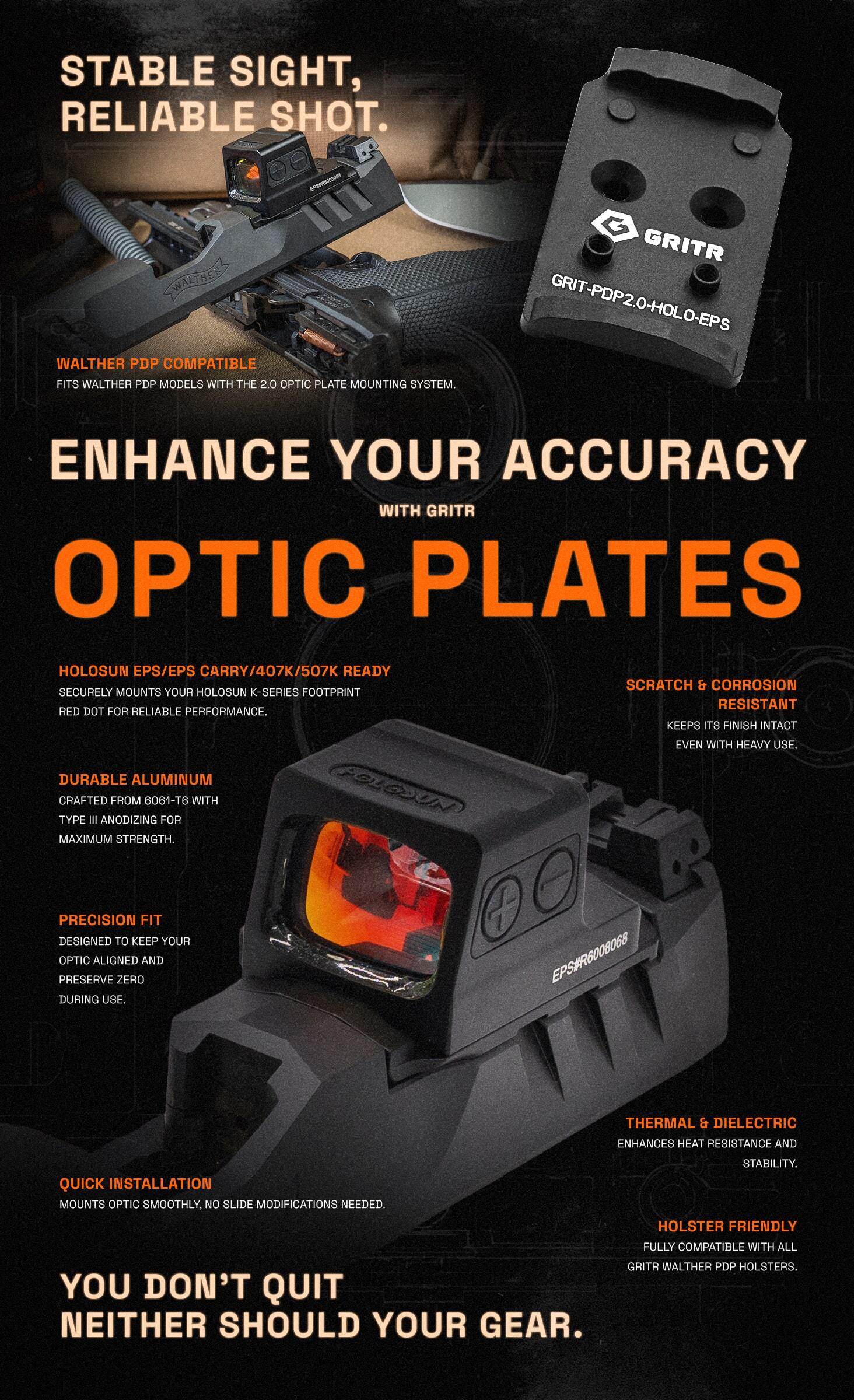 Optic Plate for Holosun EPS